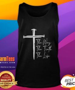 Premium 'The Way, The Truth, The Life' tank top featuring a stylish design, perfect for casual wear and expressing faith.