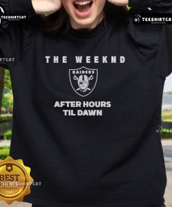 Premium The Weeknd After Hours Til Dawn Las Vegas Raiders sweatshirt featuring bold graphics and stylish design.