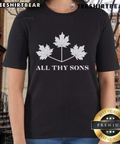 Premium Top Toronto Maple Leafs All Thy Sons Ladies Tee featuring vibrant team colors and logo for passionate fans.