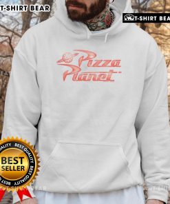 Premium Toy Story Pizza Planet Hoodie featuring vibrant colors and iconic design for fans of the beloved Pixar movie.