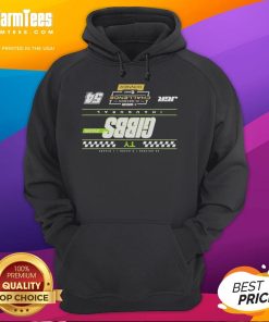 Premium TY Gibbs Checkered Hoodie for 2025 NASCAR Cup Series In-Season Challenge Winner, showcasing vibrant race-themed design.