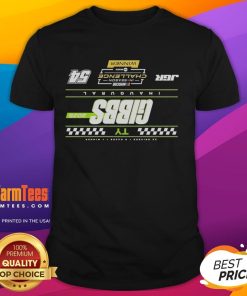 Alt Text: Premium Ty Gibbs Checkered 2025 NASCAR Cup Series T-Shirt for In-Season Challenge Winner, showcasing vibrant graphics.
