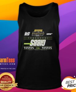 Alt Text: Premium TY Gibbs Checkered 2025 NASCAR Cup Series In-Season Challenge Winner Tank Top for racing fans.