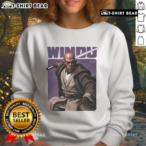 Premium Windu Dirty Star Wars Sweatshirt featuring a stylish design for fans of the iconic sci-fi franchise.