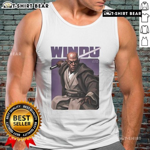 Premium Windu Dirty Star Wars Tank Top featuring a bold graphic design for fans of the iconic sci-fi franchise.