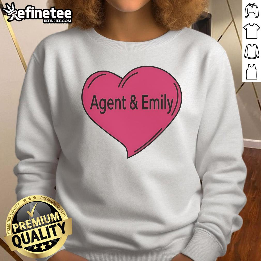 Pretty Agent And Emily Heart Sweatshirt Pretty Agent and Emily Heart Sweatshirt featuring a stylish heart design, perfect for cozy casual wear.