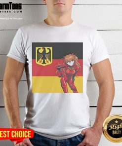 Pretty Asuka Germany Anime T-Shirt featuring vibrant graphics and comfortable fit for anime fans and collectors.