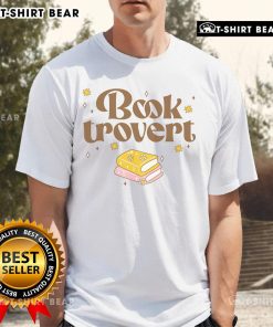 Alt Text: Pretty Booktrovert Funny Book Lover Reading T-Shirt design featuring a whimsical book-themed graphic.