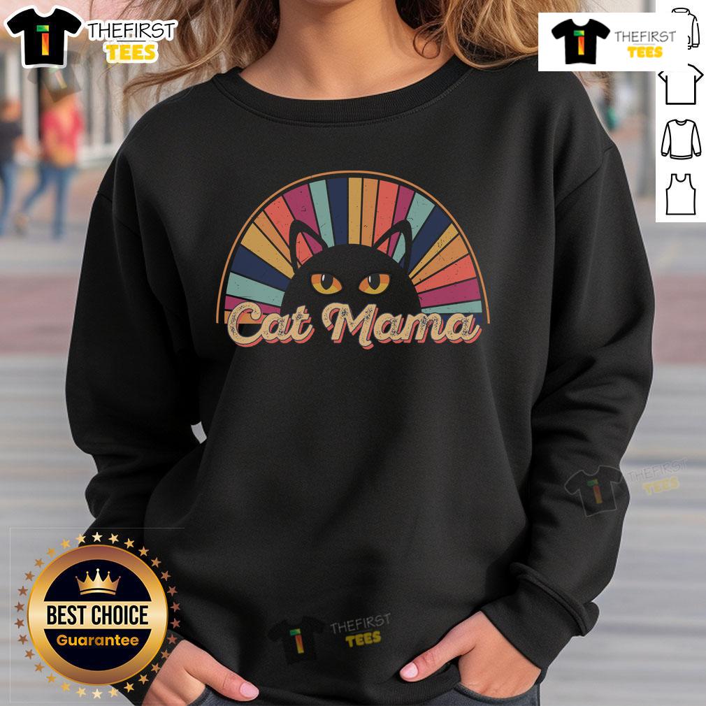 Pretty Cat Mama Vintage Sweatshirt