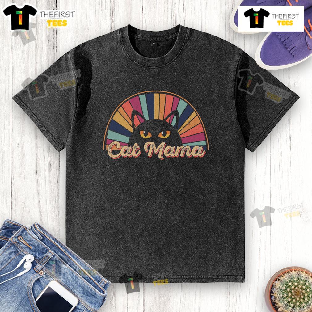 Pretty Cat Mama Vintage Washed T Shirt
