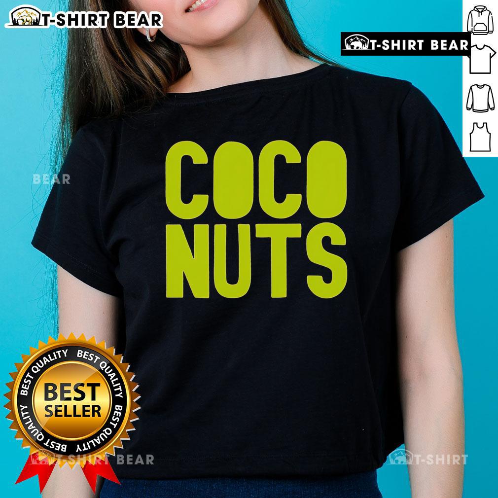 Pretty Coco Nuts Ladies Tee Pretty Coco Nuts Ladies Tee featuring colorful coconut graphics on a stylish women's shirt for summer fashion.
