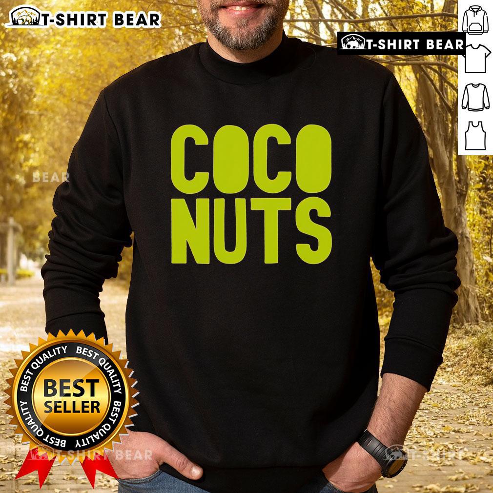 Pretty Coco Nuts Sweatshirt Fashionable Pretty Coco Nuts sweatshirt featuring vibrant tropical graphics, perfect for casual beachwear style.
