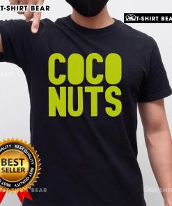 Pretty Coco Nuts T-Shirt featuring a vibrant coconut graphic and playful text, perfect for summer style and beach vibes.