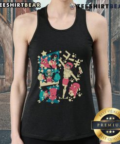 Adorable Corgi wearing a Pretty Cowboy Bebop tank top, showcasing a fun and stylish anime-inspired outfit.
