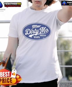 Pretty Dirty Mo Media Oval T-Shirt in vibrant colors, featuring a stylish oval logo design on soft cotton fabric.