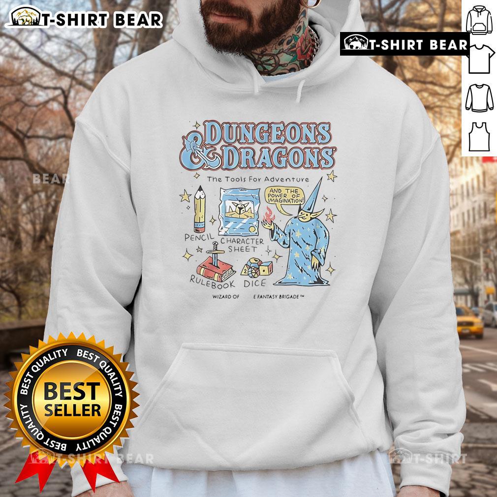 Pretty Dungeons And Dragons The Tools For Adventure Hoodie Cozy hoodie featuring Dungeons and Dragons tools for adventure, perfect for fans of tabletop gaming and fantasy quests.