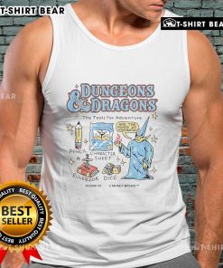 Alt Text: Pretty Dungeons and Dragons tank top featuring adventure-themed graphics and vibrant colors for tabletop gaming fans.