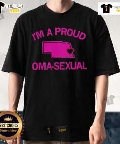 Pretty I'M A Proud Oma-Sexual Pride T-Shirt showcasing vibrant colors and a fun design celebrating pride and family.
