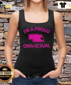 Pretty I'm A Proud Oma Sexual Pride Tank Top showcasing vibrant colors and LGBTQ+ pride symbols, perfect for summer celebrations.