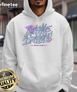 Stylish Imagine Dragons beach club hoodie, featuring vibrant colors and comfortable design, perfect for fans and beach lovers.