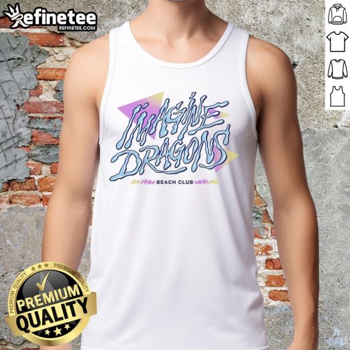 Pretty Imagine Dragons Beach Club tank top featuring vibrant colors and a stylish design perfect for summer outings.