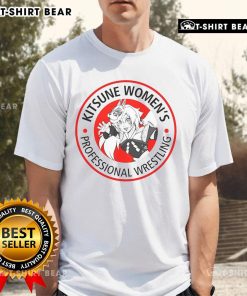 Pretty Kitsune Women's Professional Wrestling T-Shirt featuring a vibrant fox design, perfect for wrestling fans and fashion.