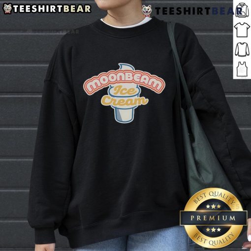 Cozy Pretty Moonbeam Ice Cream sweatshirt in pastel colors, perfect for casual wear and ice cream lovers.