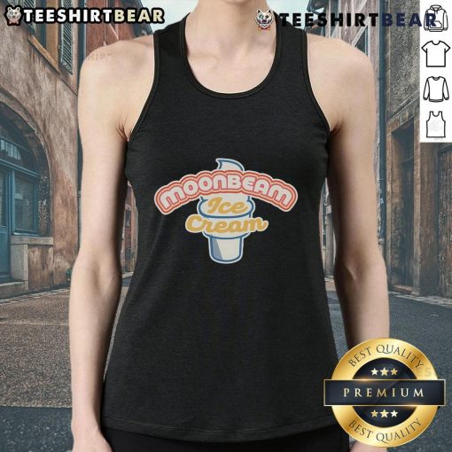 Pretty Moonbeam Ice Cream tank top featuring a whimsical design perfect for summer fashion and ice cream lovers.