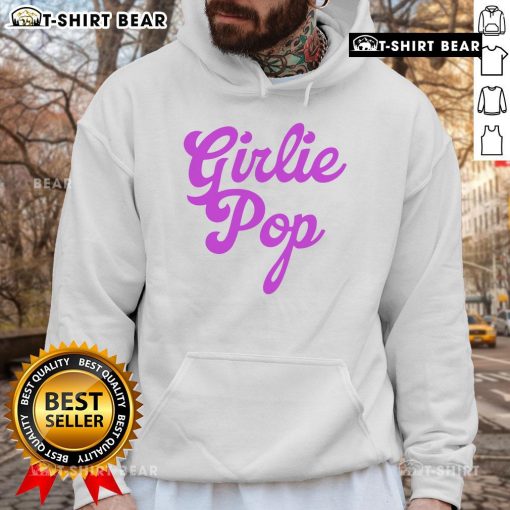 Olivia Rodrigo wearing a trendy girlie pop hoodie, showcasing stylish design and vibrant colors.