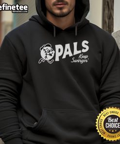 Pretty Pals Keep Swingin Hoodie in vibrant colors, showcasing a cozy design perfect for casual wear and stylish comfort.