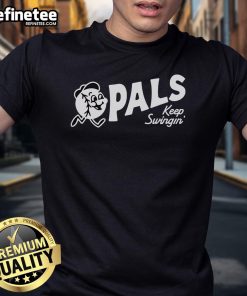 Pretty Pals Keep Swingin' T-Shirt featuring colorful graphics and a playful design perfect for casual wear.