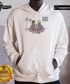 Colorful cartoon frog design on a Pretty Potent Frog hoodie, perfect for casual wear and amphibian lovers.