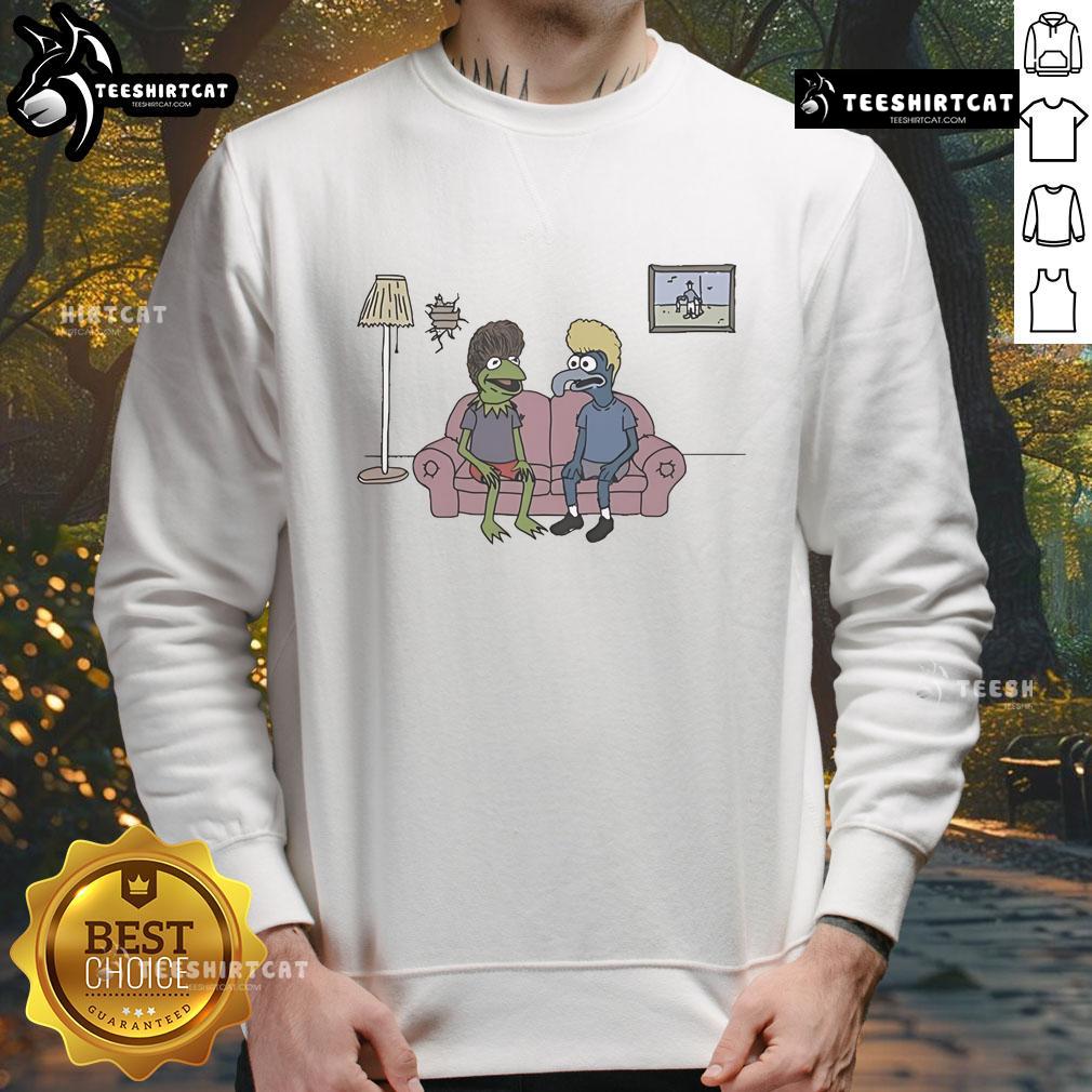 Pretty Potent Frog Cartoon Sweatshirt Pretty Potent Frog Cartoon Sweatshirt featuring a colorful cartoon frog design on a cozy, casual sweatshirt.