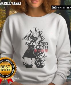 Stylish Pretty Scorched Earth anime sweatshirt featuring vibrant graphics and a comfortable fit for fans of anime fashion.
