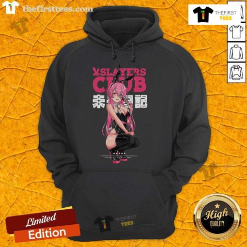 Alt Text: Stylish Pretty Slayers Club anime hoodie featuring vibrant graphics and a comfortable fit for fans of anime culture.