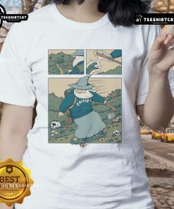 Pretty Snakeboarding Wizard Ladies Tee featuring a vibrant graphic of a wizard on a skateboard, perfect for stylish women.