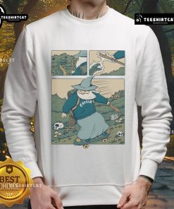 Stylish Pretty Snakeboarding Wizard Sweatshirt featuring a vibrant design perfect for casual wear and skate enthusiasts.