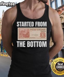 Pretty Started From The Bottom Food Coupon Tank Top design featuring vibrant graphics and a stylish fit for food lovers.