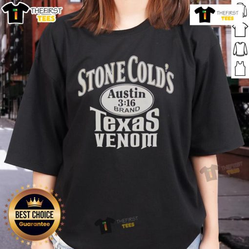 Pretty Stone Cold Austin 3:16 Texas Venom Ladies Tee featuring a stylish design for fans of wrestling and Texas pride.