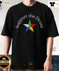 Alt Text: Pretty Support The Druze Traditional Flag Star Culture Pride T-Shirt showcasing vibrant design and cultural symbolism.