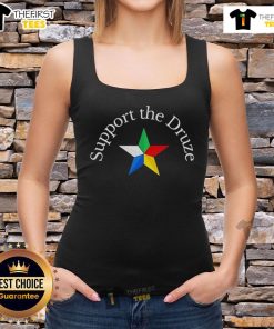 Pretty Druze traditional flag tank top showcasing cultural pride with a star design for Druze community supporters.
