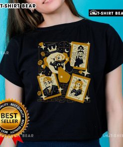Pretty Tasteful Afterlife Super Mario King Boo painting art on a stylish ladies tee, perfect for gamers and art lovers.