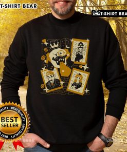 Pretty Tasteful Afterlife Super Mario King Boo painting art sweatshirt featuring vibrant colors and iconic characters.