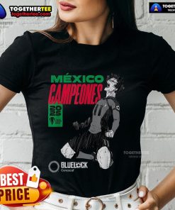 Top 2025 Concacaf vs Blue Lock Mexico Gold Cup Champions ladies tee featuring vibrant graphics and comfortable fit.