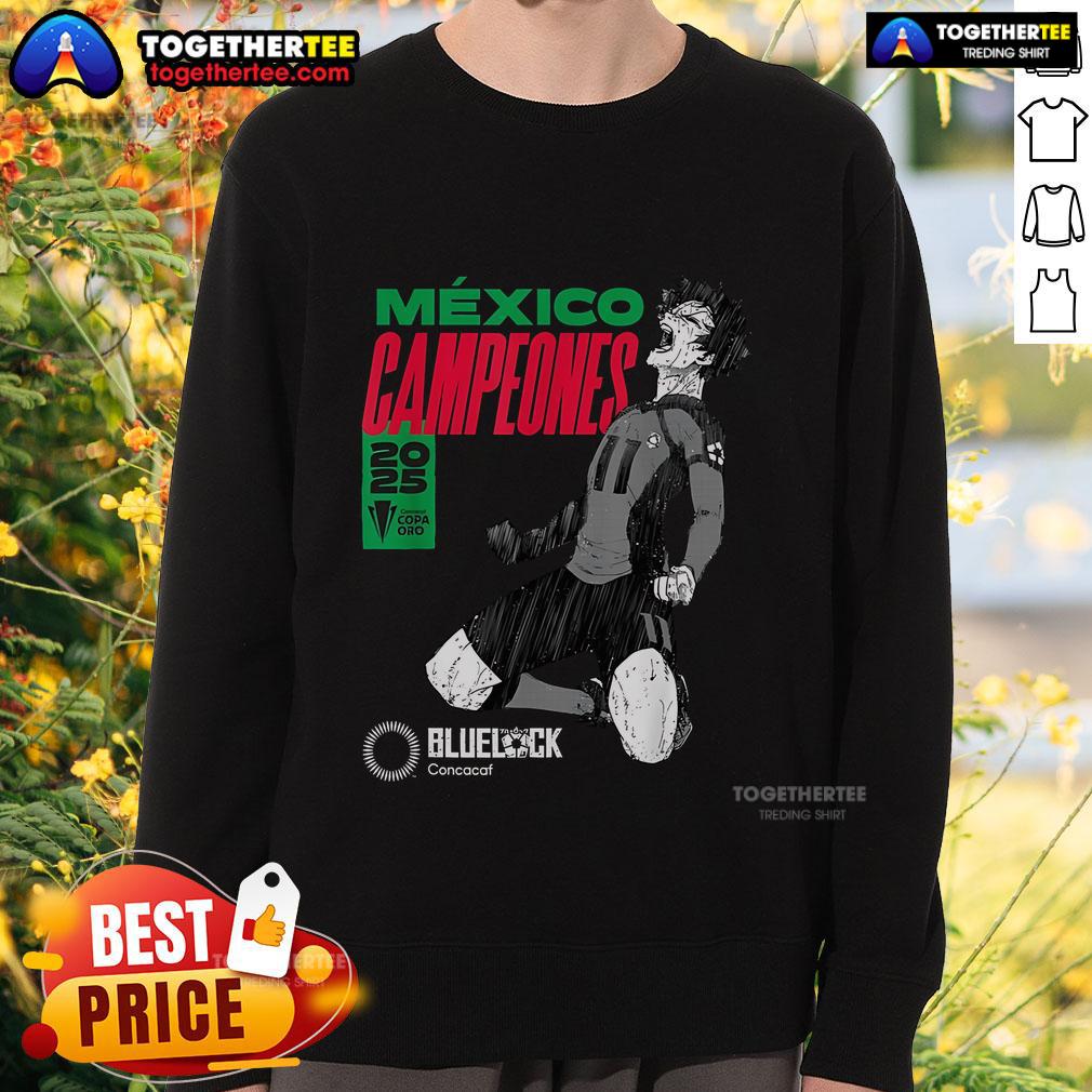 Top 2025 Concacaf Vs Blue Lock Mexico Gold Cup Champions Sweatshirt Top 2025 CONCACAF vs Blue Lock Mexico Gold Cup Champions sweatshirt featuring vibrant graphics and team colors.