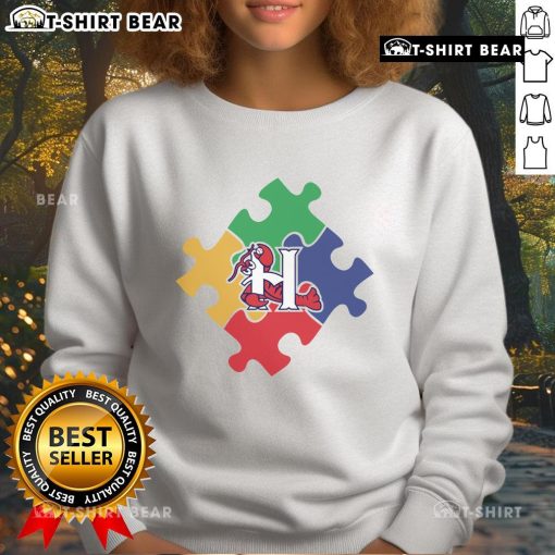 Top 2025 Crawdads Autism Acceptance Night Sweatshirt featuring vibrant design promoting autism awareness and acceptance.