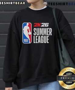 Top 2025 NBA 2K26 Summer League sweatshirt showcasing stylish design and vibrant team colors for basketball fans.