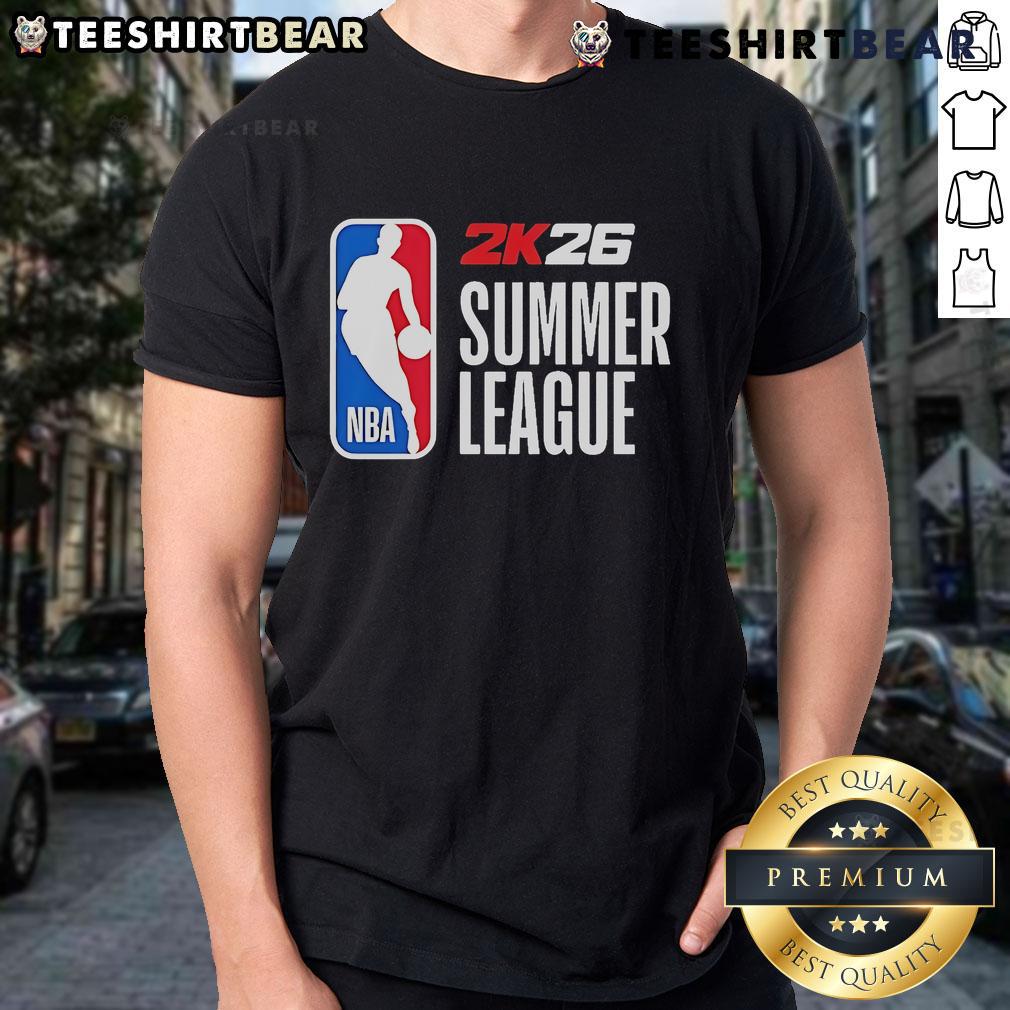 Top 2025 Nba 2K26 Summer League T Shirt Top 2025 NBA 2K26 Summer League T-Shirt featuring vibrant graphics and team logos for basketball fans.