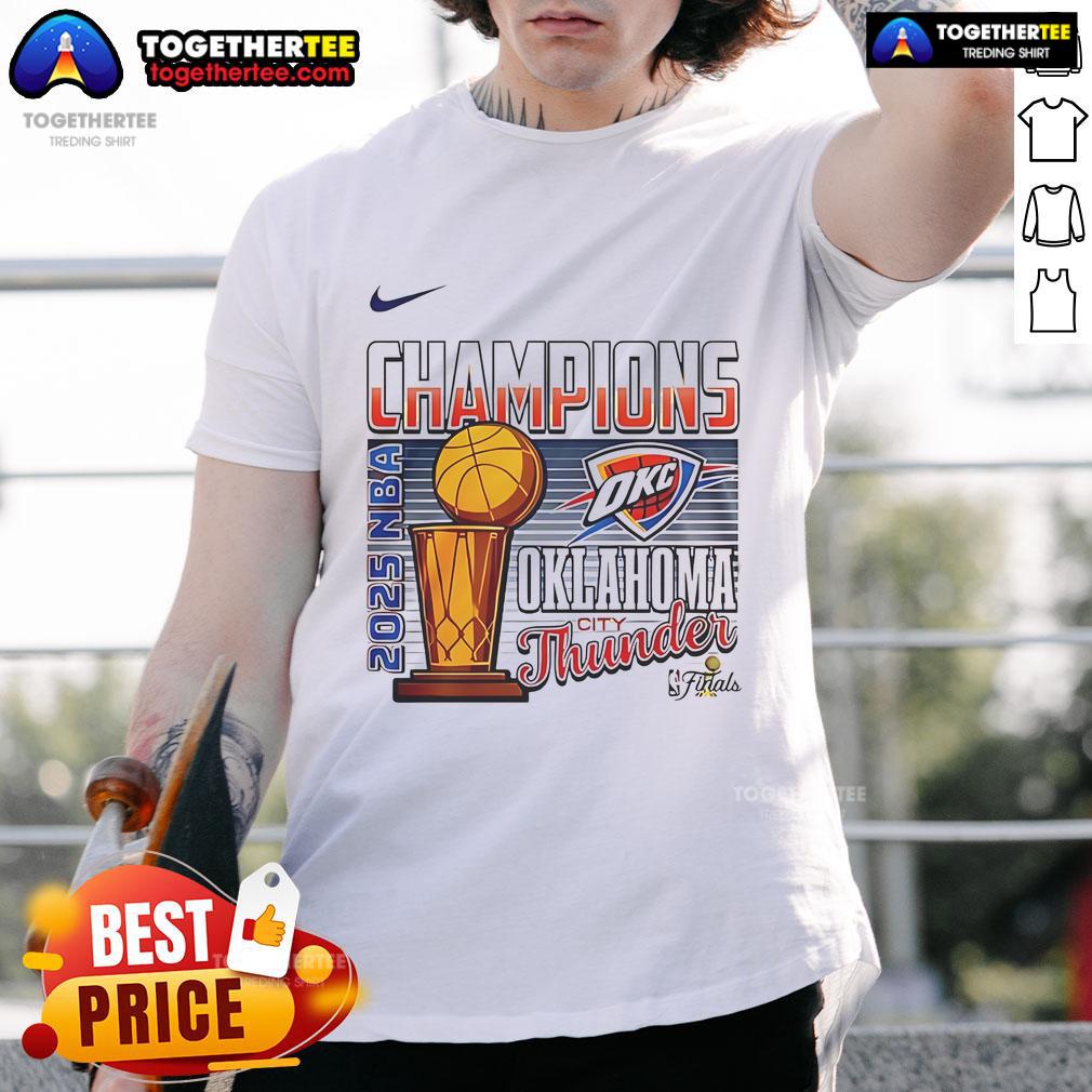 Top 2025 Nba Champions Oklahoma City Thunder Cup T Shirt Alt Text: Oklahoma City Thunder Cup T-Shirt for 2025 NBA Champions featuring team logo and vibrant design.