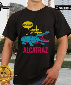 Top Alligator Alcatraz Hot Breakout T-Shirt featuring a bold alligator graphic, perfect for casual, adventurous wear.